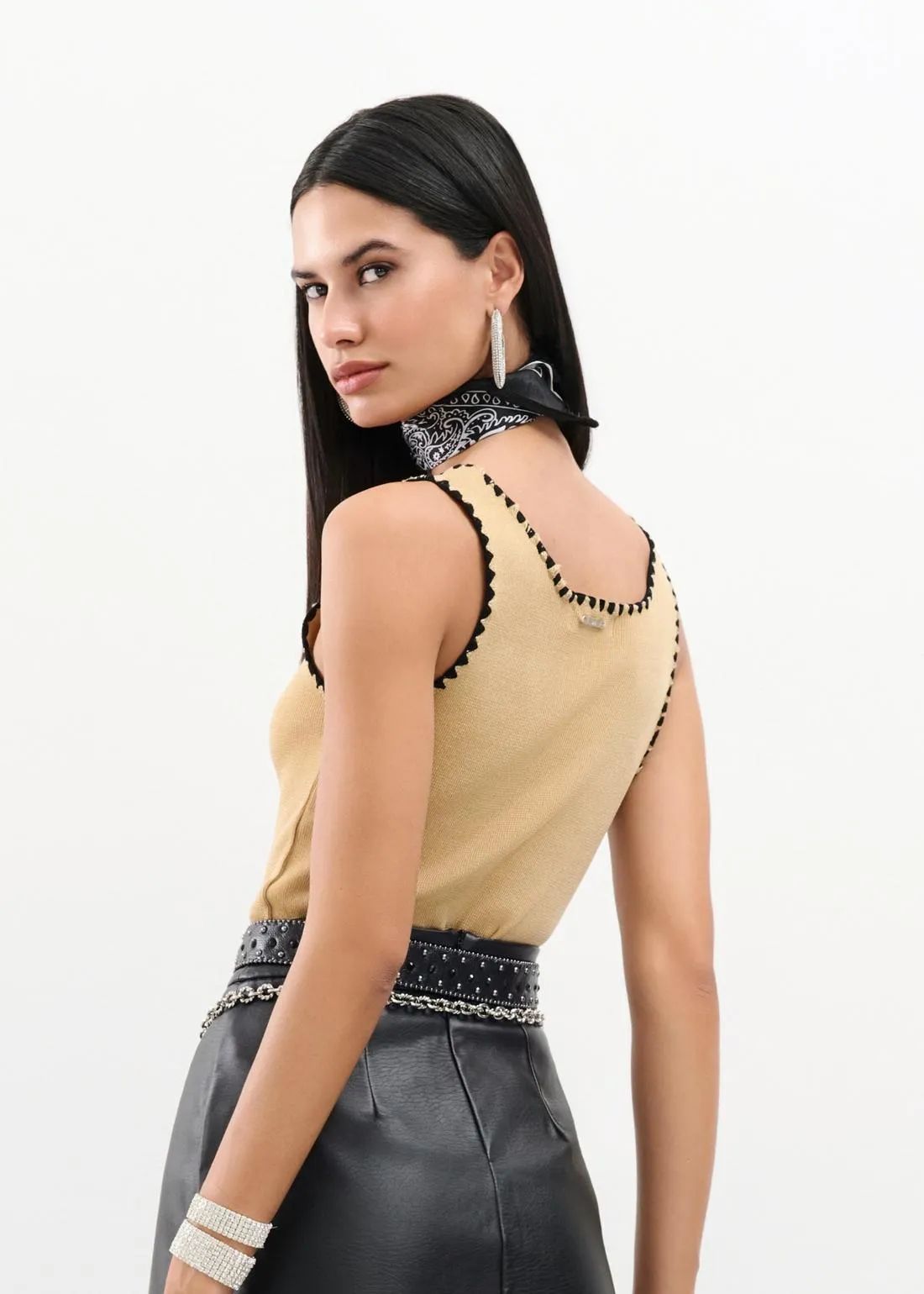 Lore - Crochet Knit Tank Top