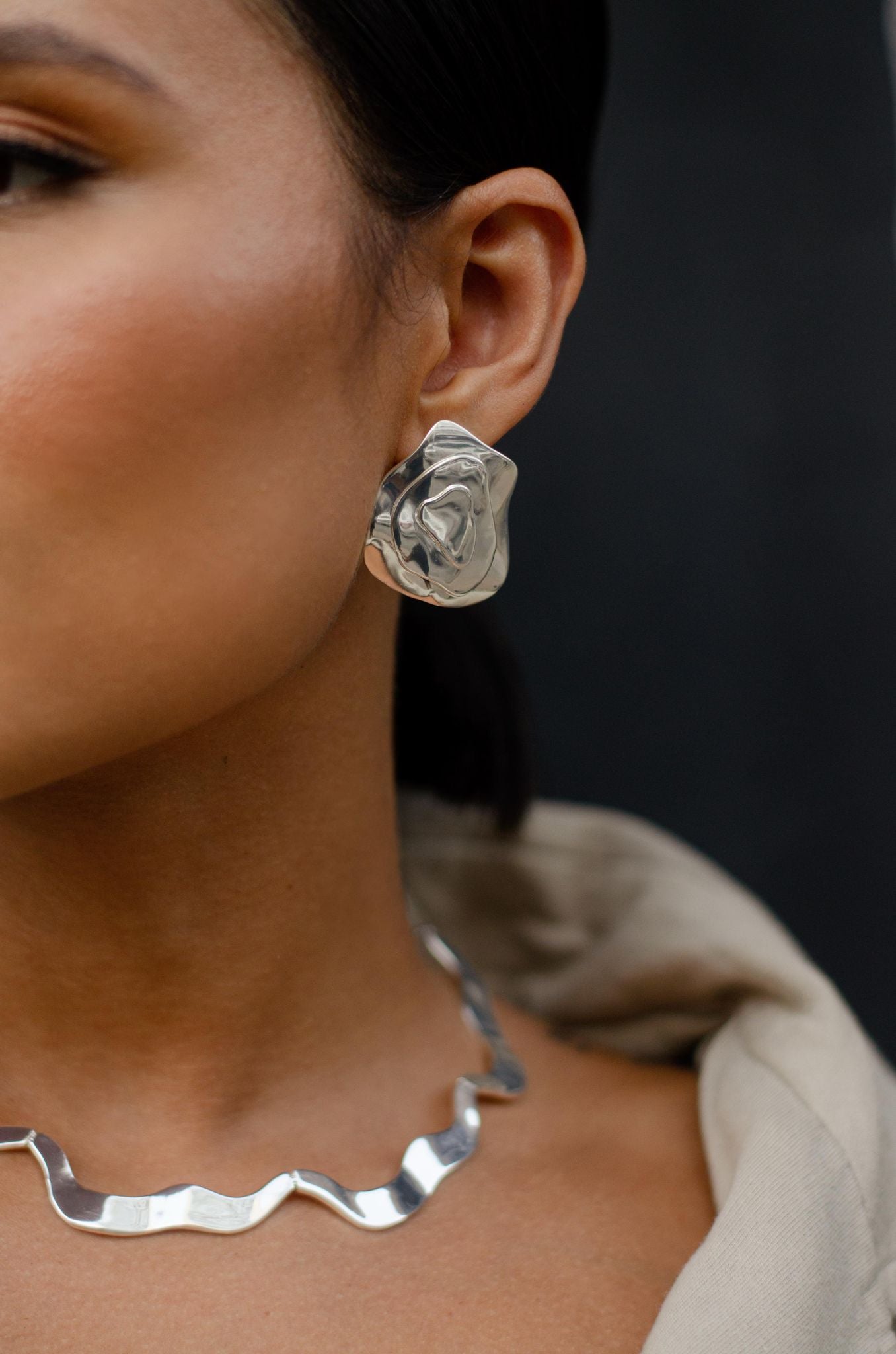 Nuria - Layered Earring and Ring Set