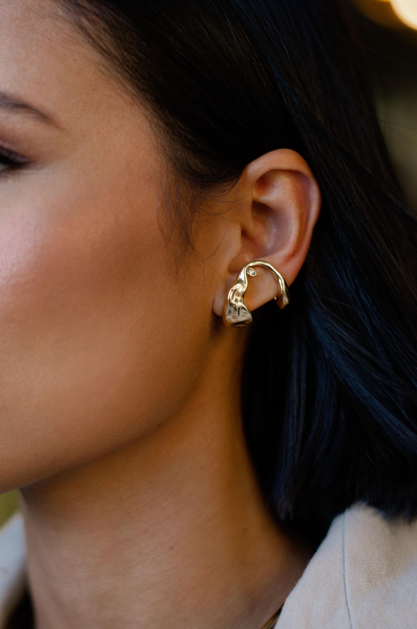 Nuria - Organic Ear Cuff with Navetinha