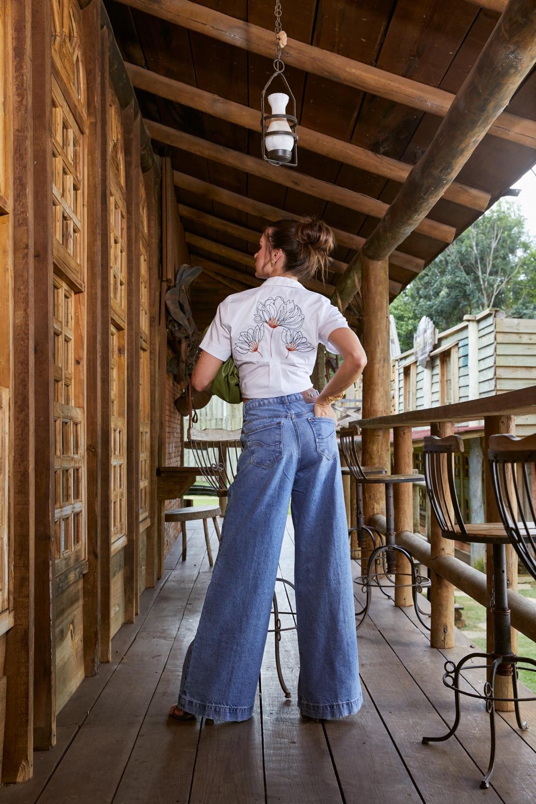 Contra Sensura - Light Jeans Wide Leg Pants