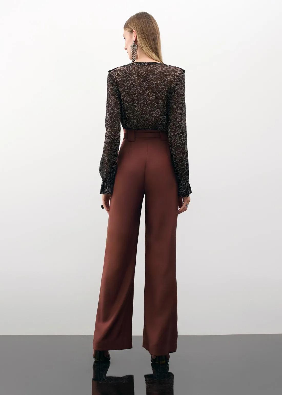 Lore - Wide Leg Pants Thin Belt Essentials
