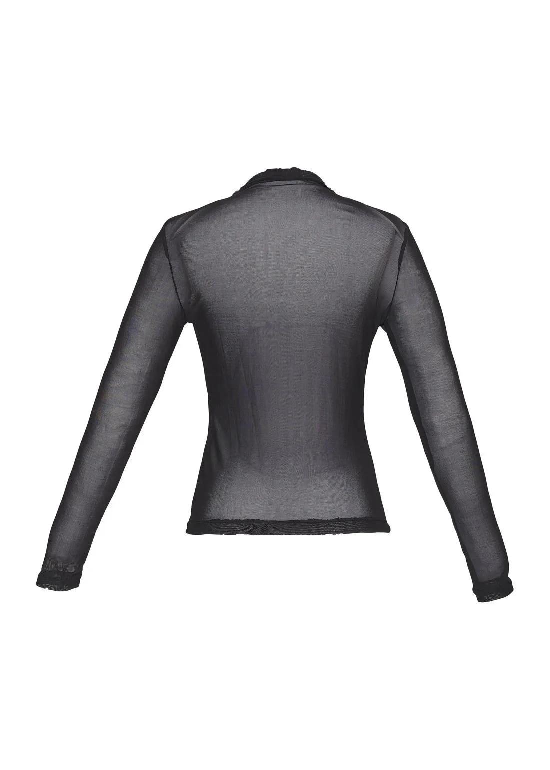 Lore - Long Sleeve Tulle Blouse