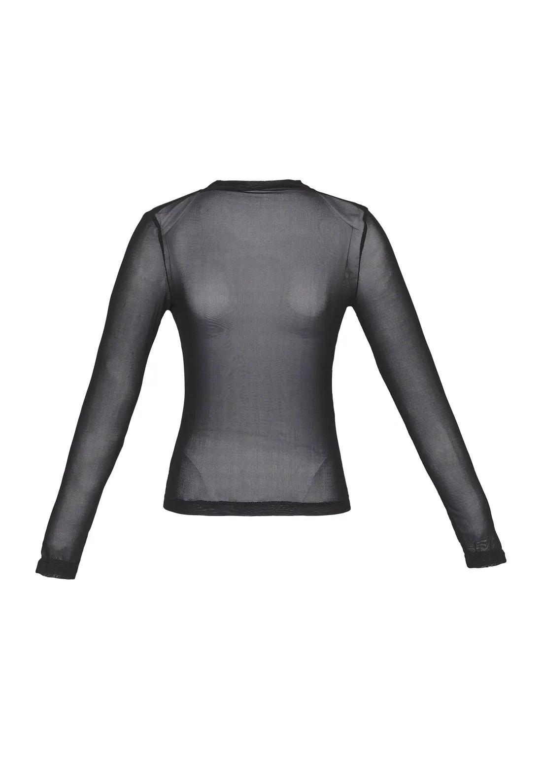 Lore - Long Sleeve Tulle Blouse