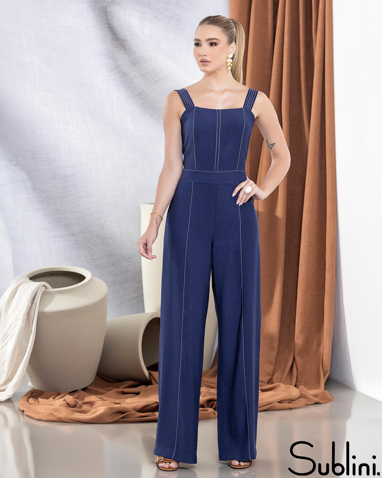 Sublini - Stitched Strap Jumpsuit