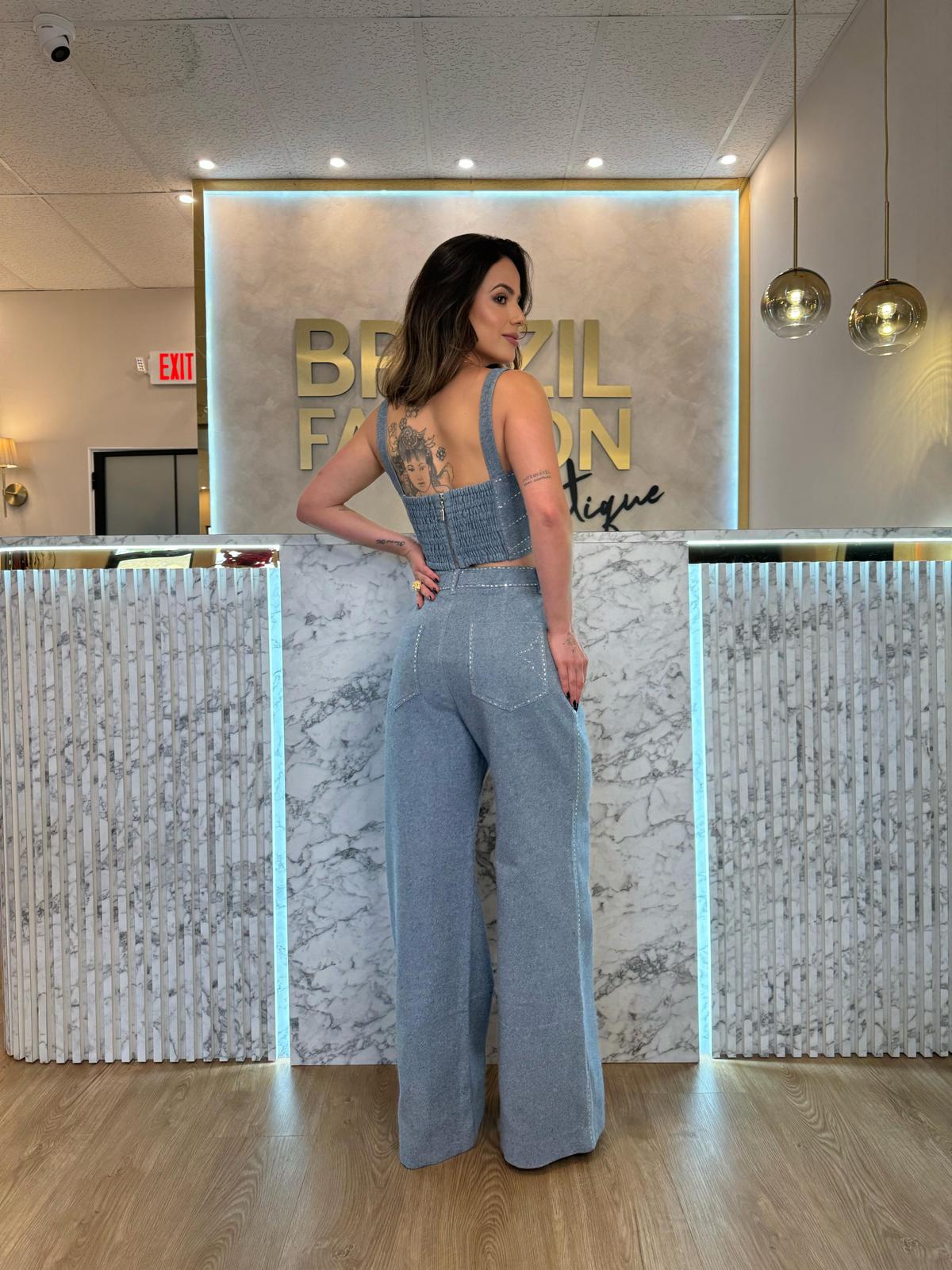 Caos - Twill Corset/ Pants Set