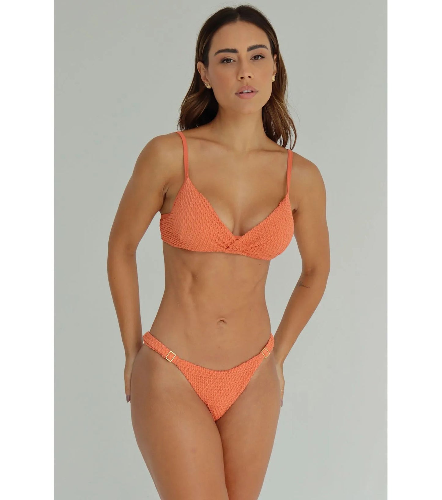 Doux - Copper Texture Wrap Bikini
