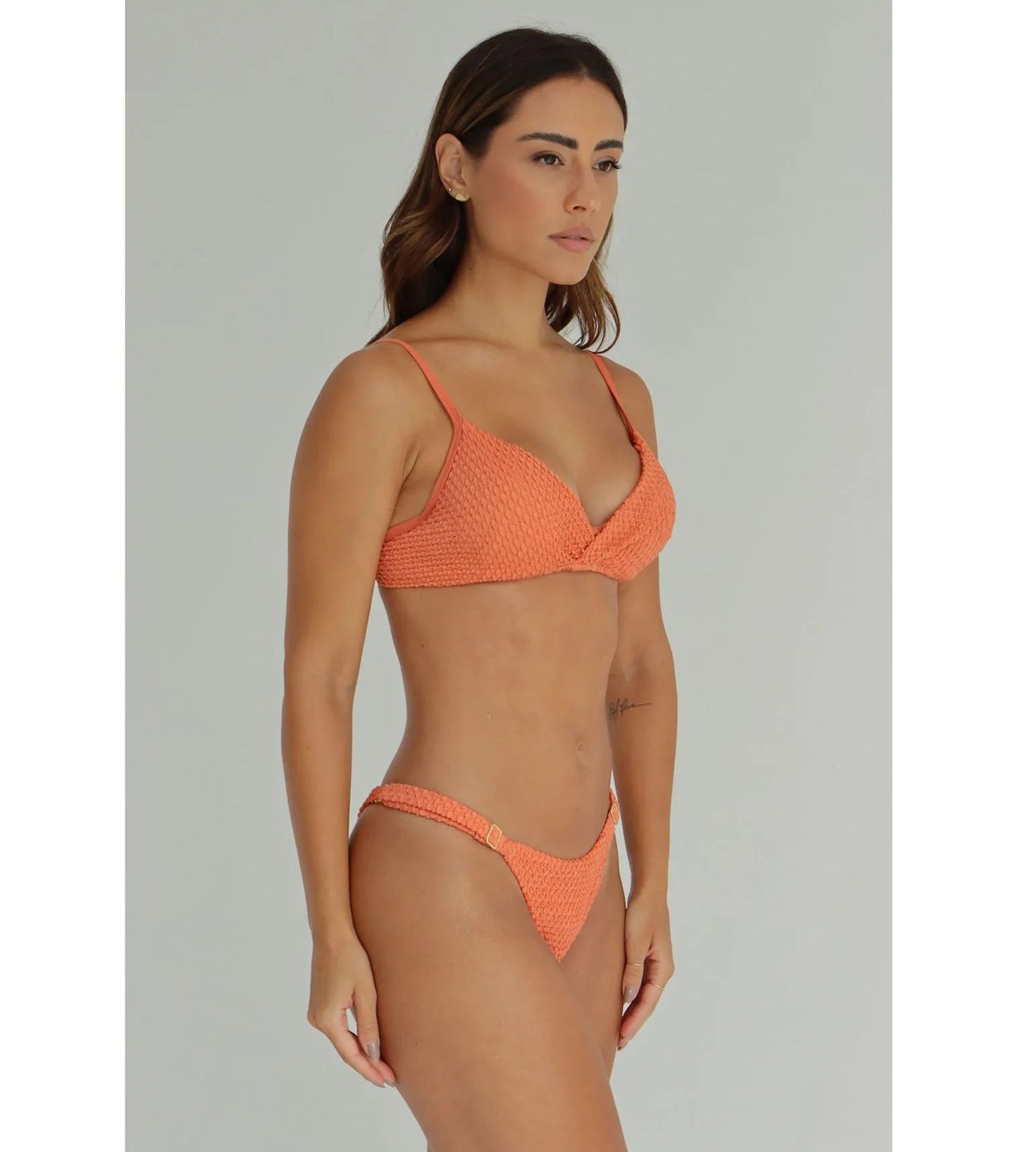 Doux - Copper Texture Wrap Bikini