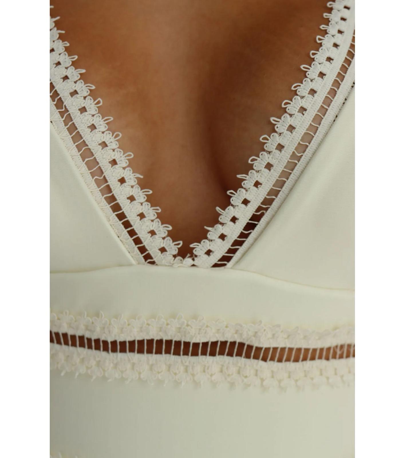 Doux - Swimsuit with Cutouts and Slit