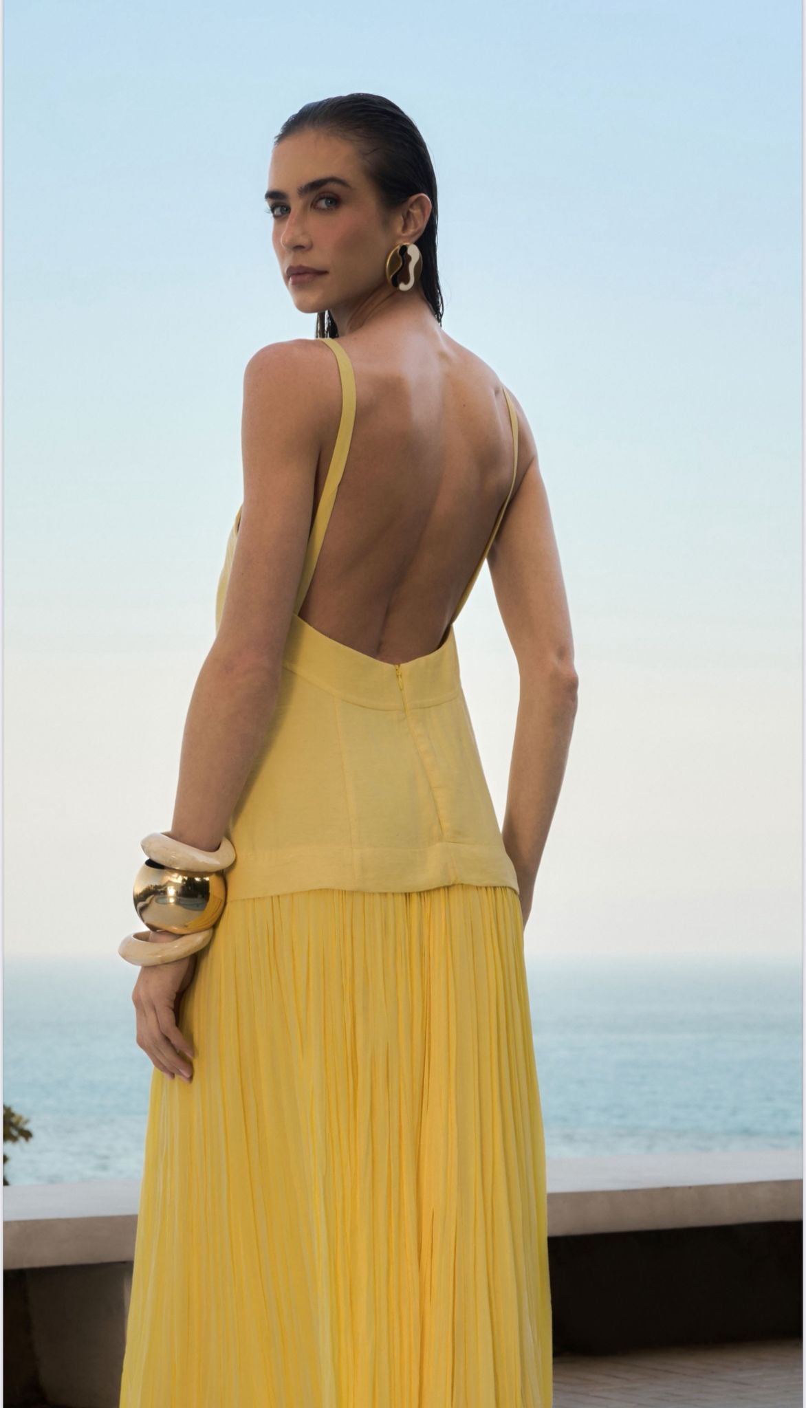 Anne Fernandes - Low-Waisted Long Dress