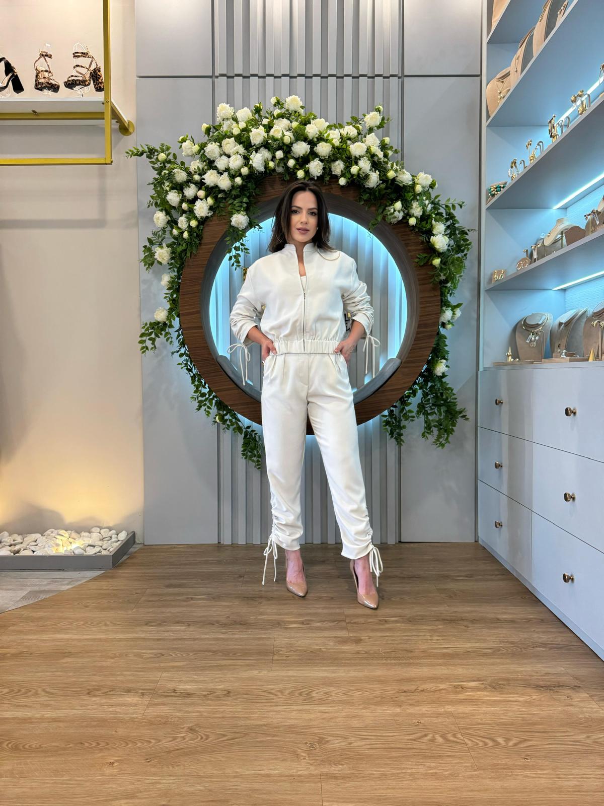 Anne Fernandes - Pants and Jacket Set with Adjustments