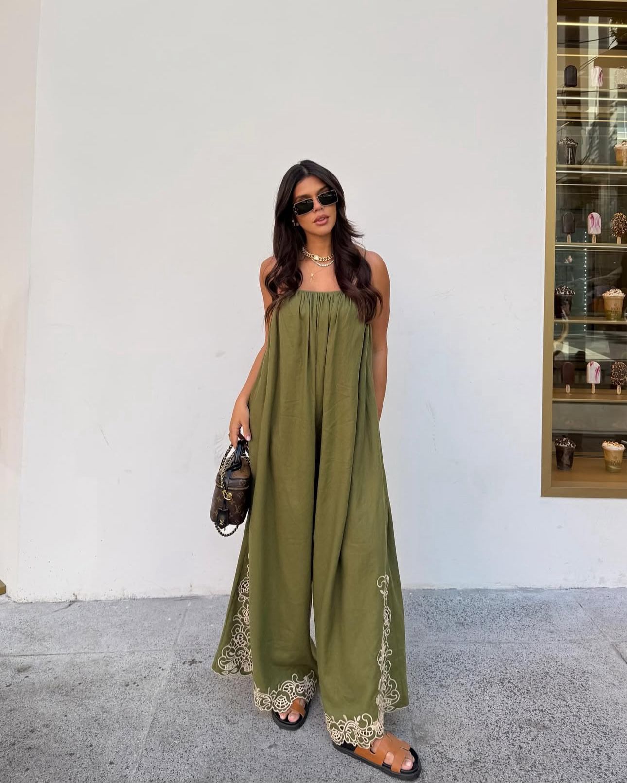 Salgunamu - Embroided Jumpsuit w/ Belt