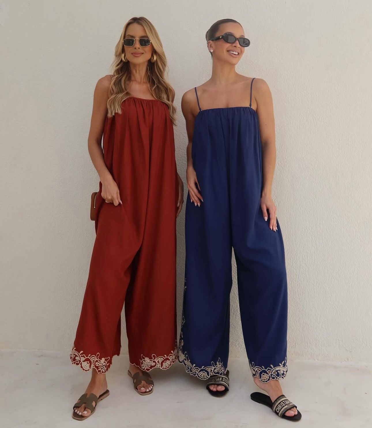 Salgunamu - Embroided Jumpsuit w/ Belt