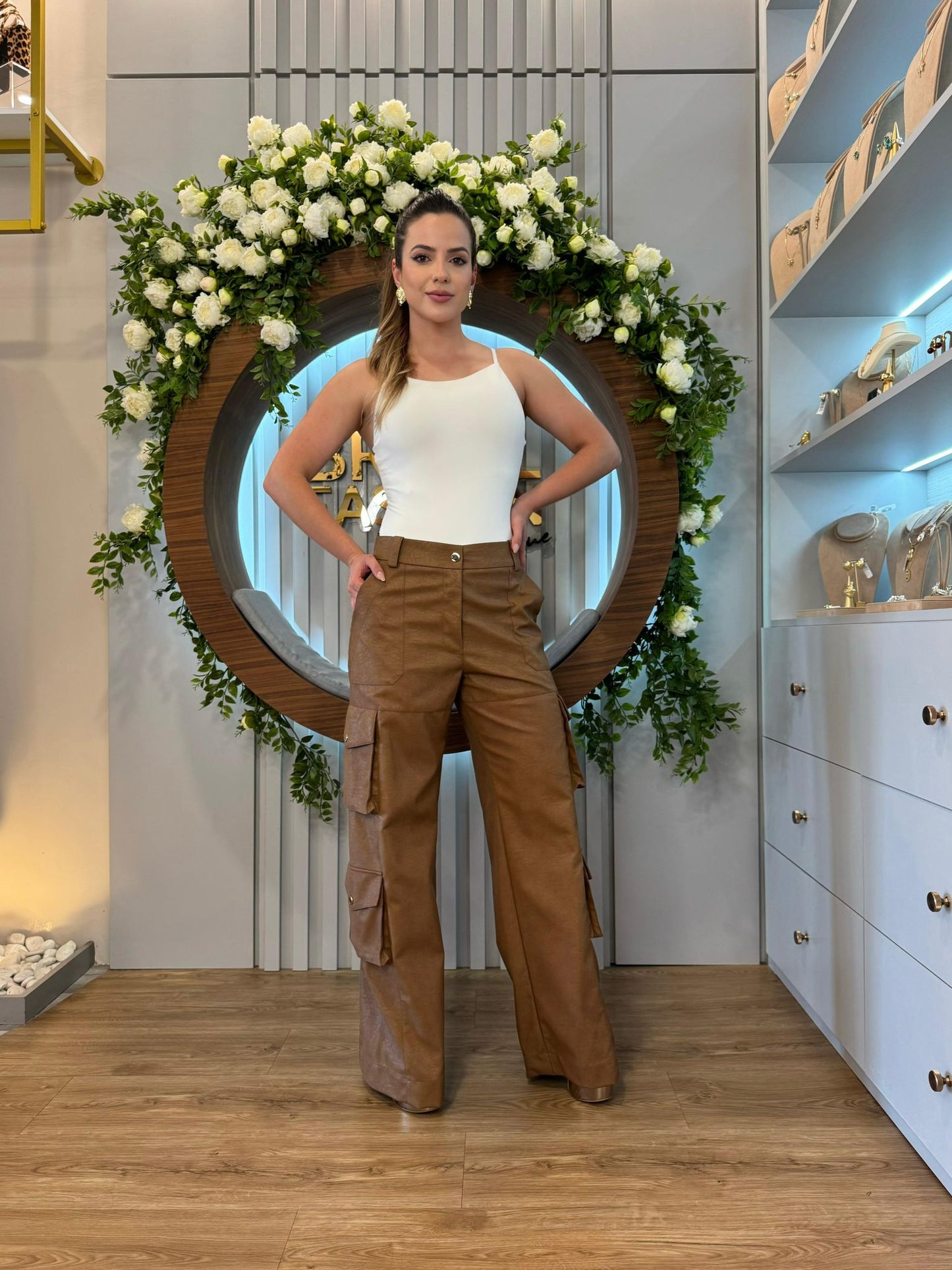 Lore - Leather Maxi Pants w/Pockets