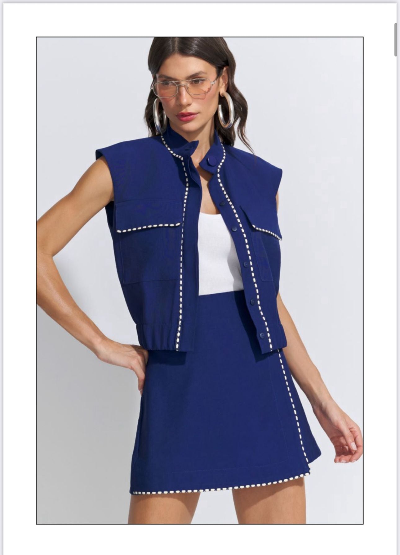 Lore - Vest Shorts Skirt Set