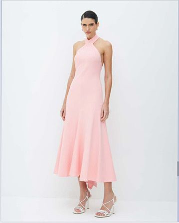 Zen Oficial - Midi Dress w/High collar detail
