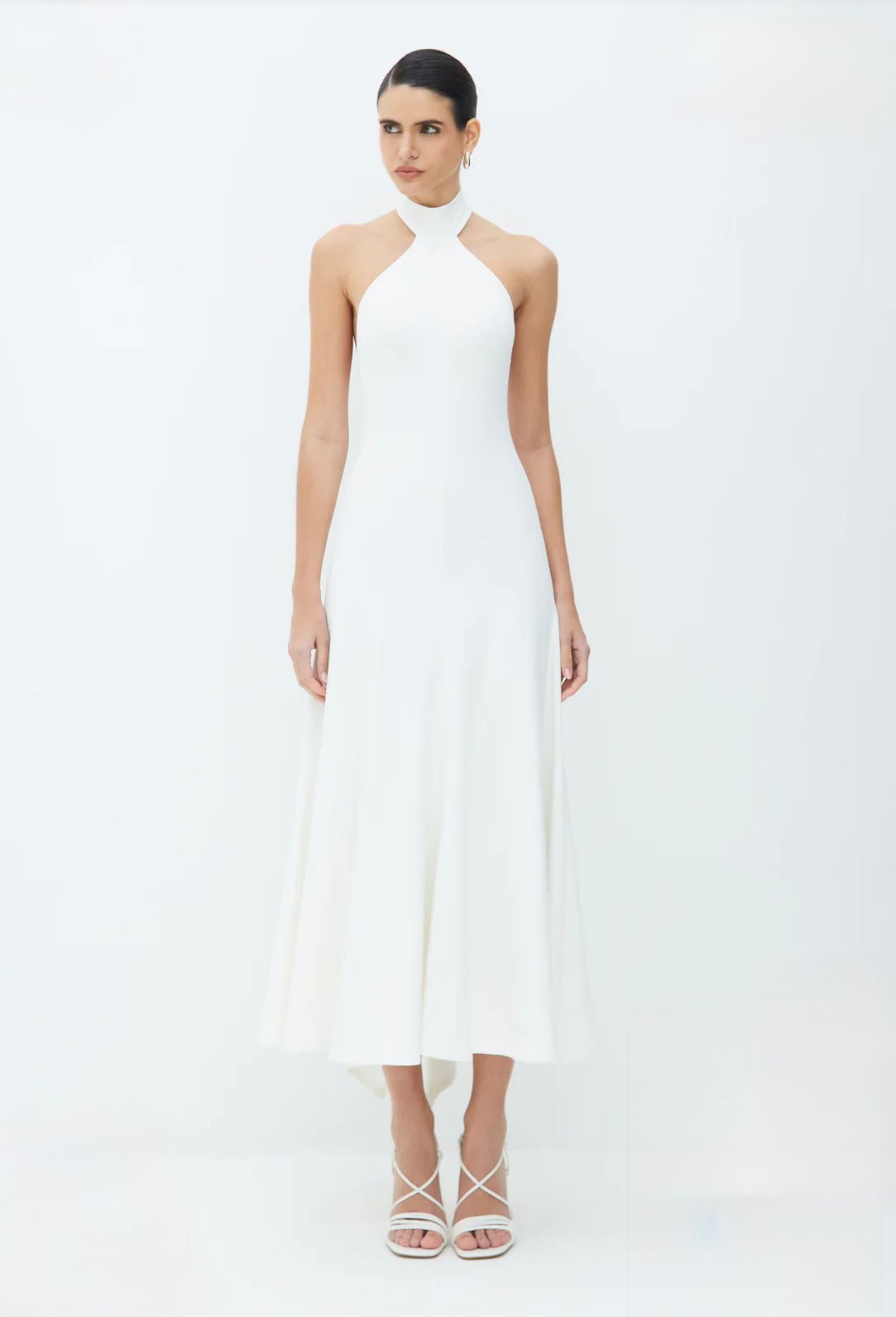 Zen Oficial - Midi Dress w/High collar detail