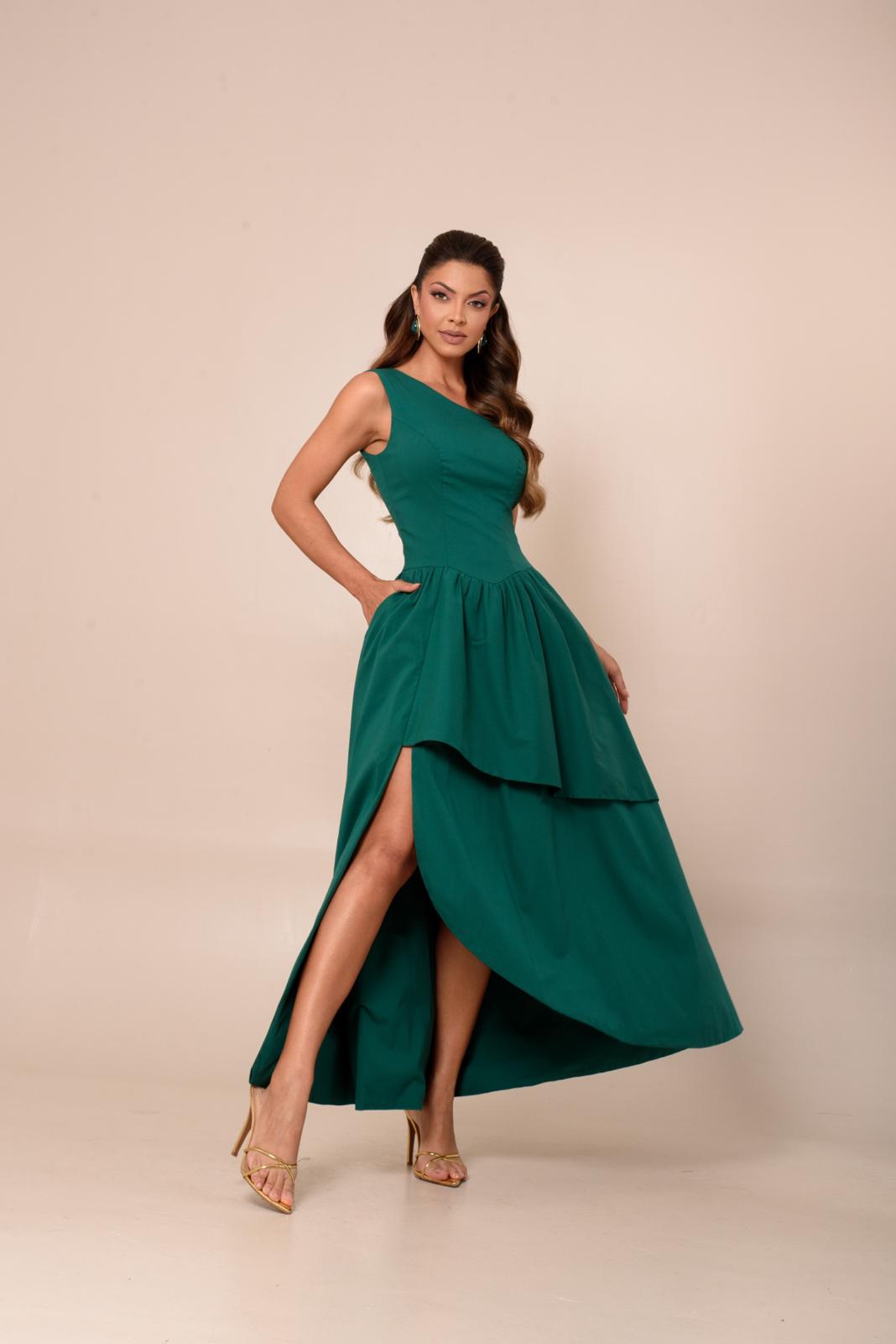 Contra Sensura - One Shoulder Dress Slit