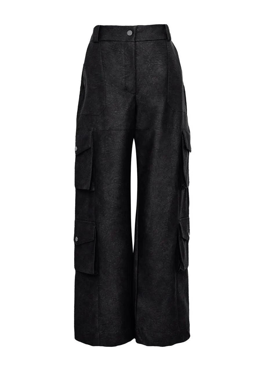 Lore - Leather Maxi Pants w/Pockets