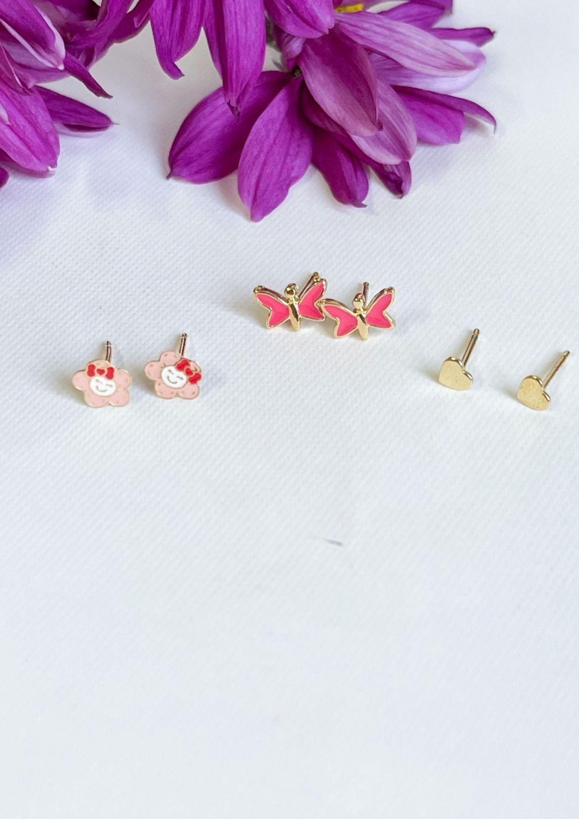 Nuria - Trio of Kids Girl Earrings