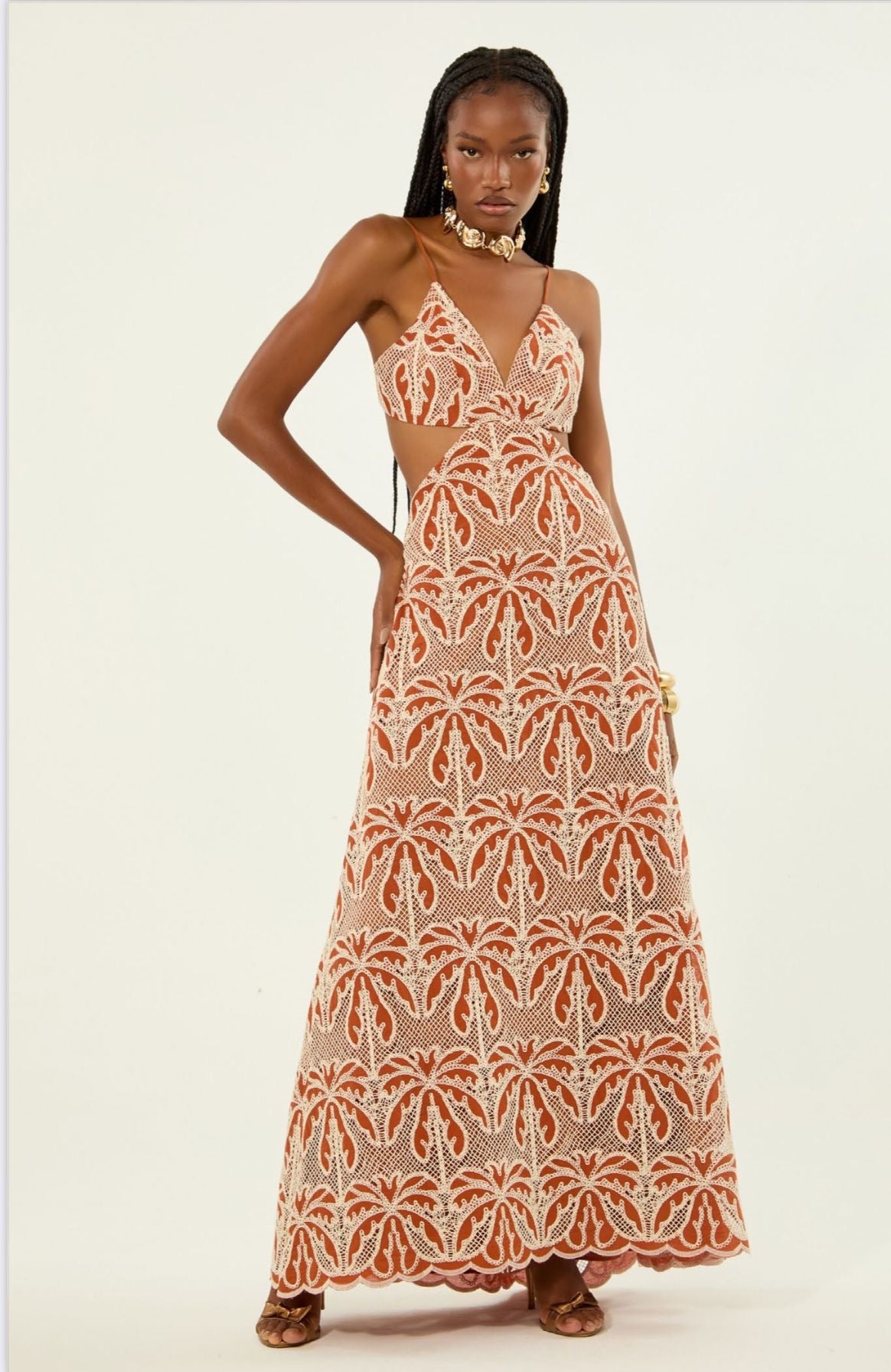 Lore - Laise Trancoso Hollow Waist Long Dress