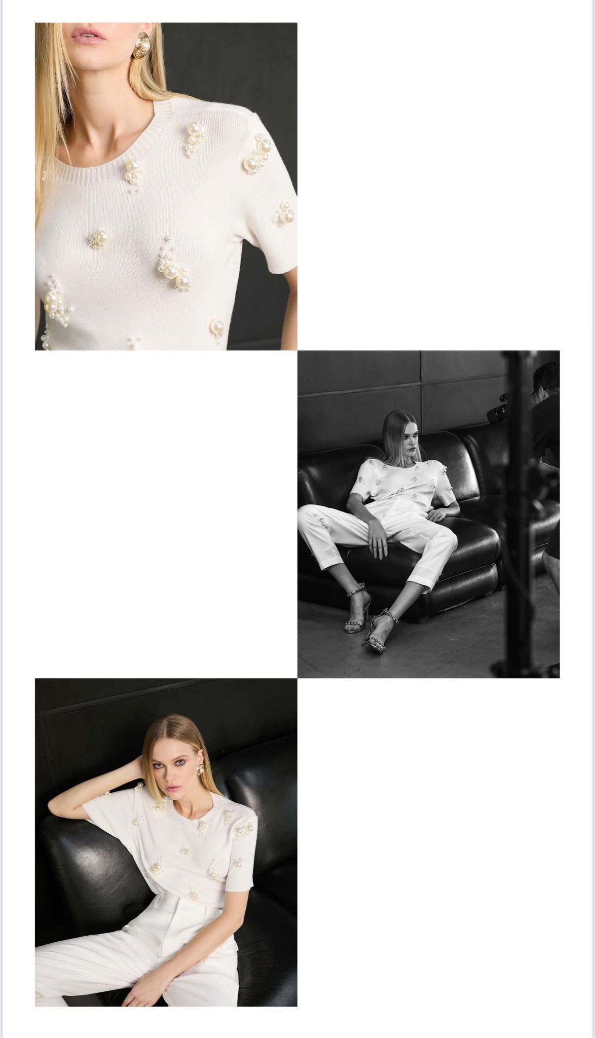 Isa Paes - Embroidered Knit Blouse