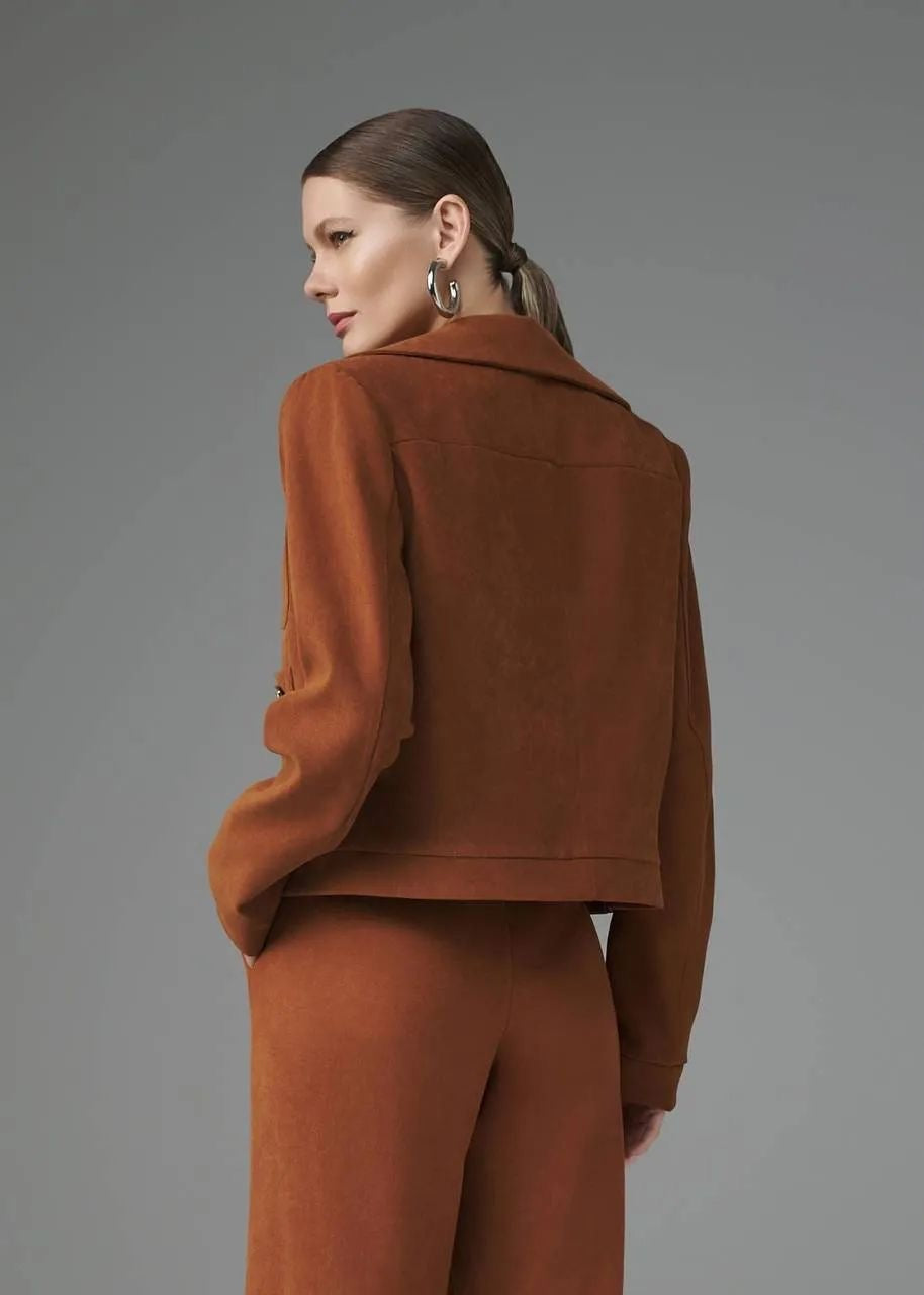 Lore - Coat/ Pants Heart Suede Set
