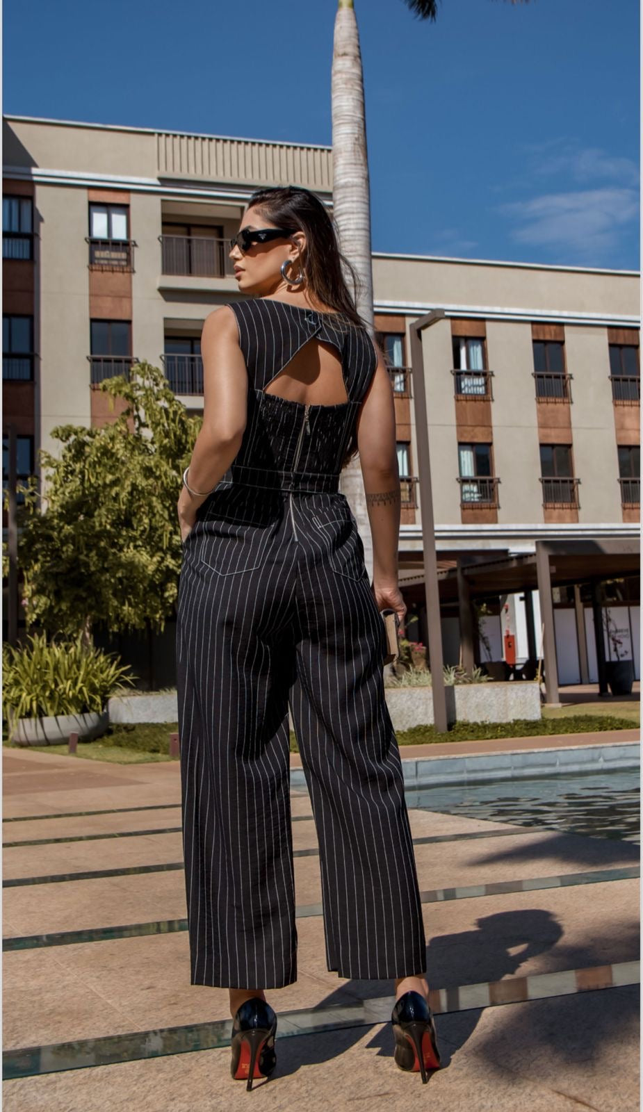 Luzia Fazzolli - Tailored Jumpsuit w/ Stripe