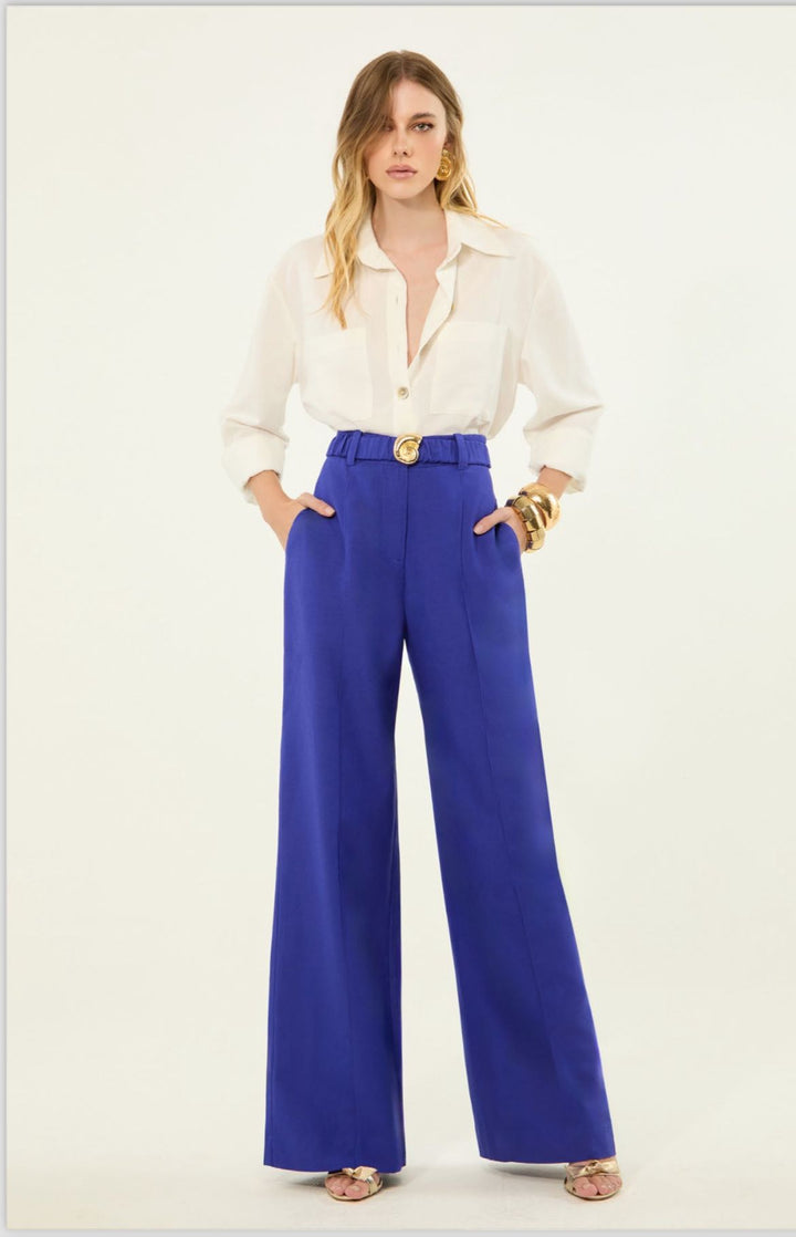 Calça Lore - Linen Greco Shell Belt