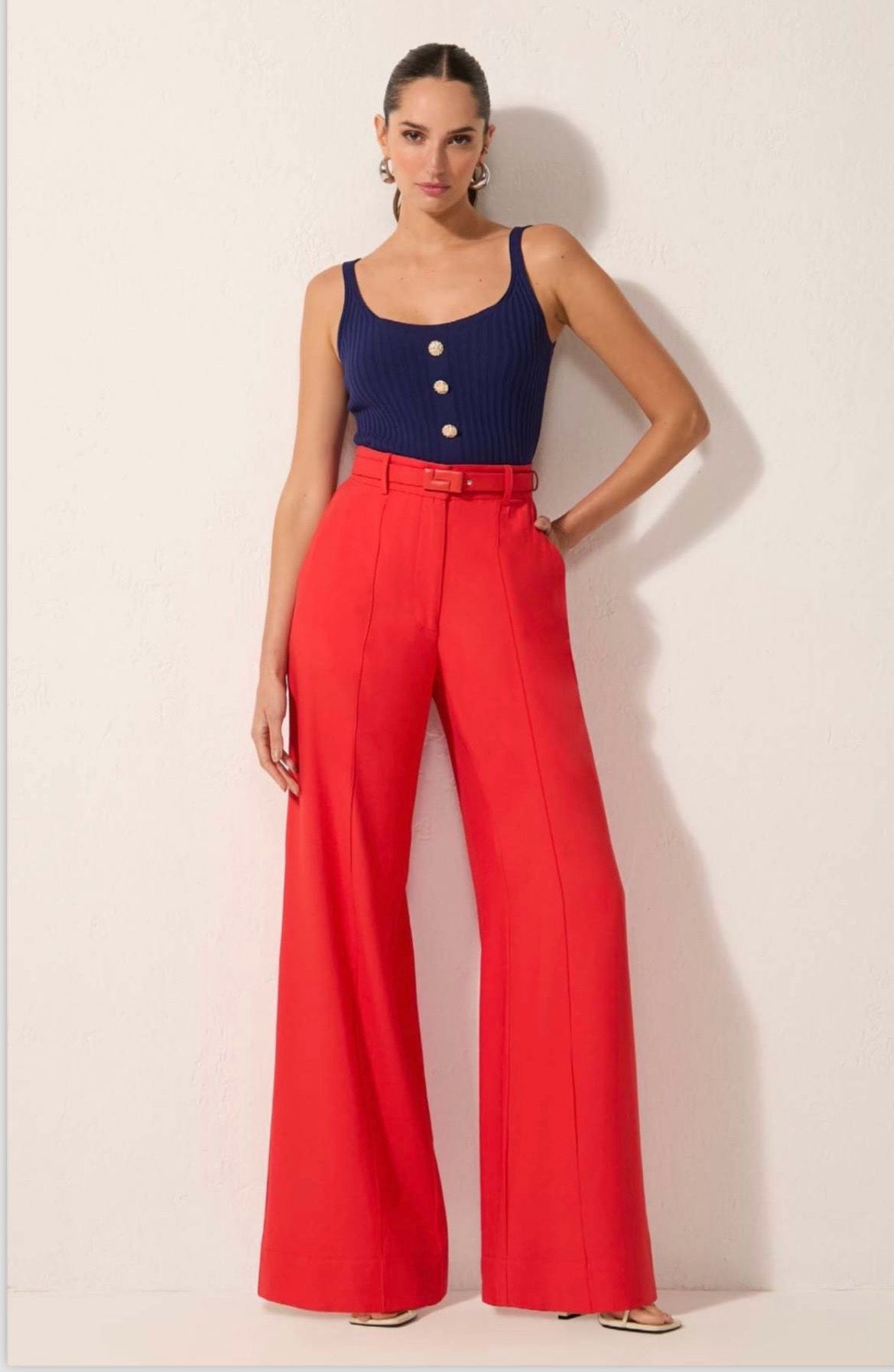 Lore - Essential Belted Wide Leg Pants