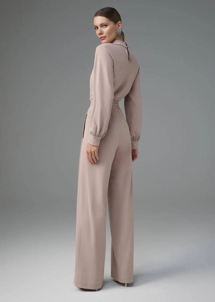Lore - Embroidered Shirt/Fleece Pants Set