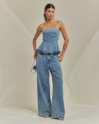 Bfly - Peplum Corset with Embroidery Set