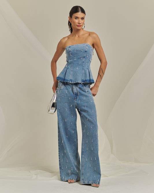 Bfly - Peplum Corset with Embroidery Set