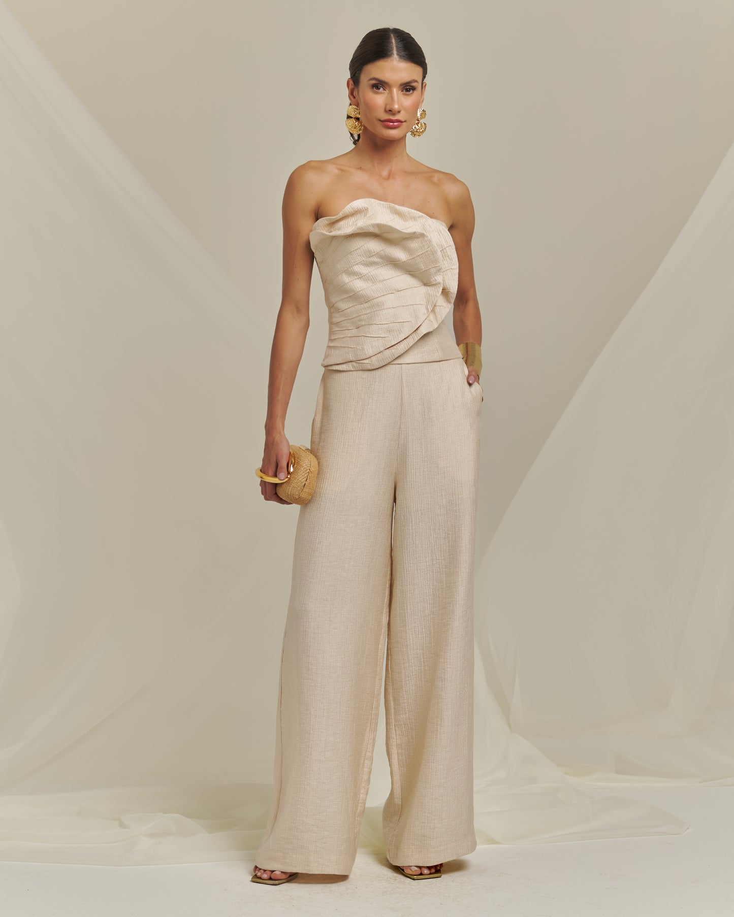 Bfly - Long Corset Pants with Appliqué