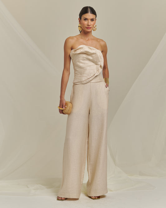 Bfly - Long Corset Pants with Appliqué