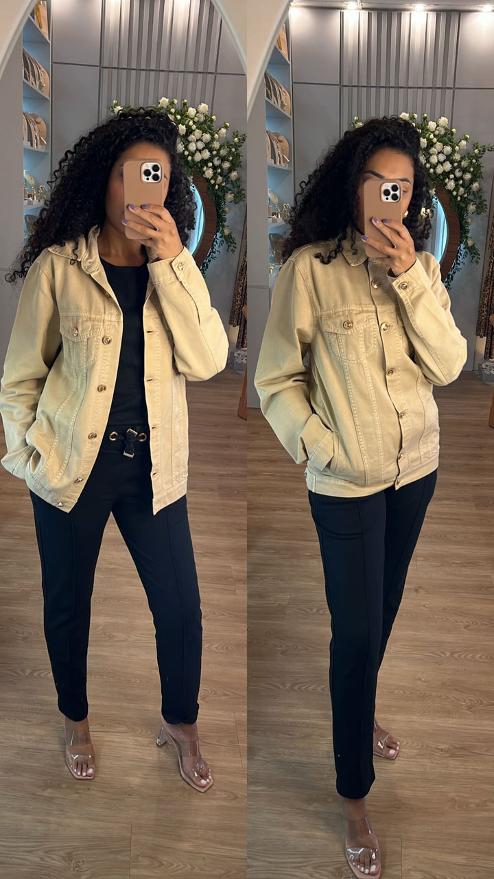 Caos - Jaqueta Oversized de Sarja