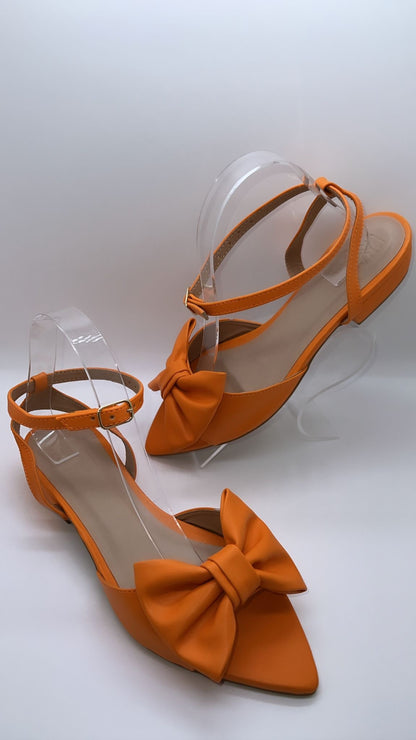 Bfb - Flat Sandals Orange Tie