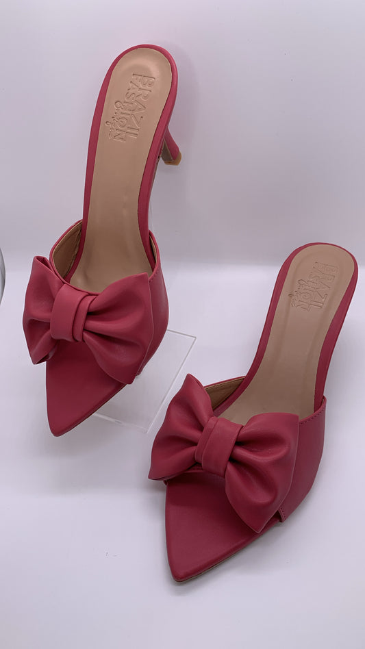 Bfb Shoes - Leaf Toe Clog W/ Bow Detail