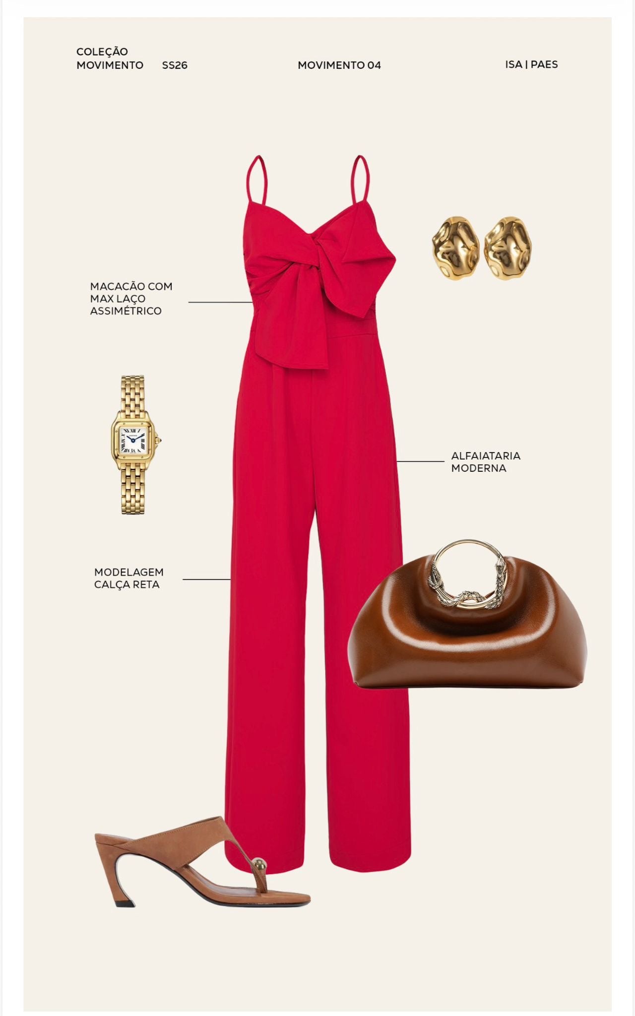 Isa Paes - Long Jumpsuit Moulage Detail