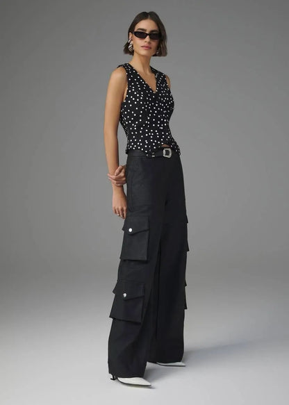 Lore -  Leather Maxi Pants w/Pockets
