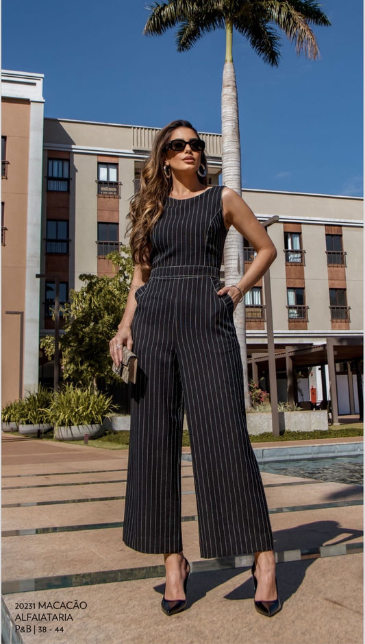 Luzia Fazzolli - Tailored Jumpsuit w/ Stripe