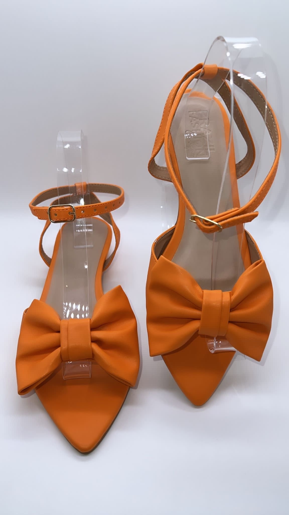 Bfb - Flat Sandals Orange Tie