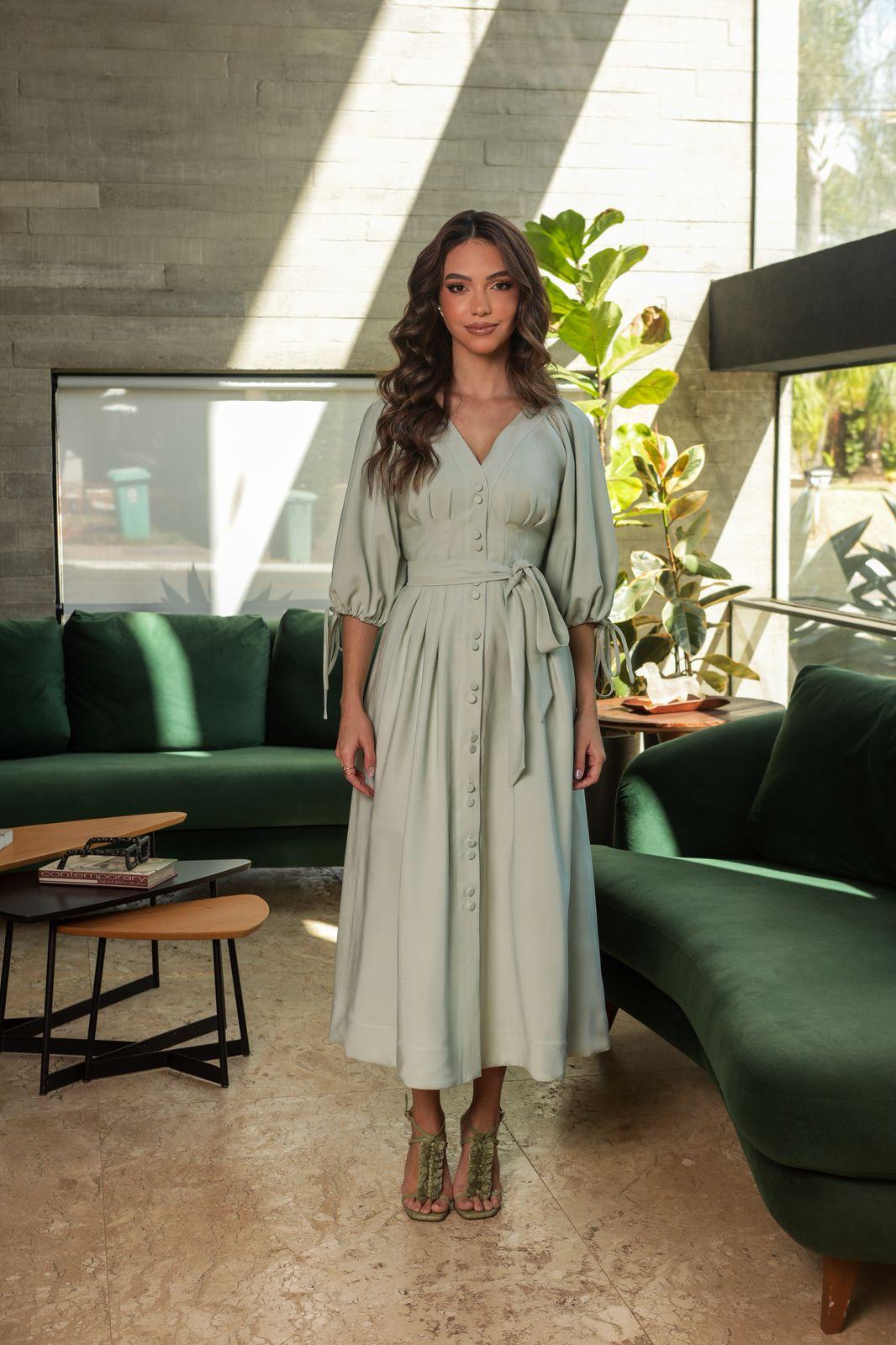 Doce Maria -  Bow on Sleeves Dress
