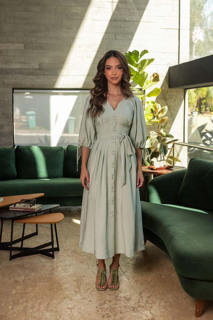 Doce Maria -  Bow on Sleeves Dress