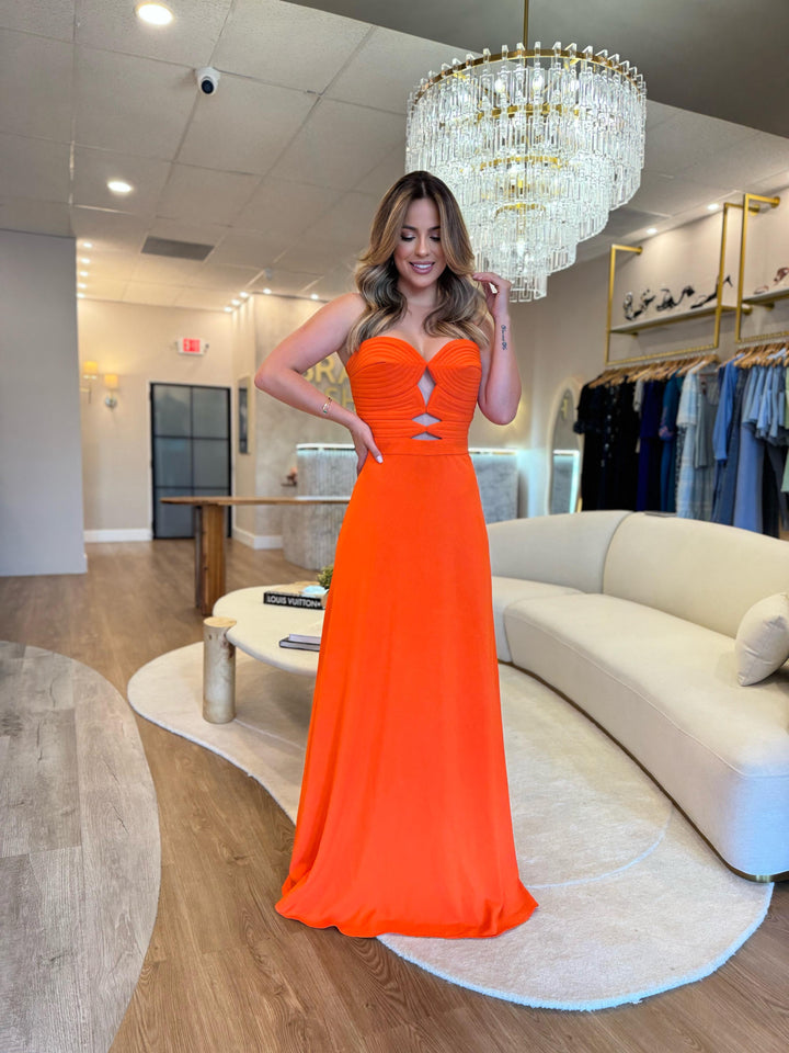 Regina Salomao - Dress Cora Orange