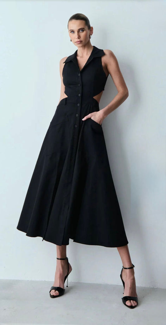 Zen Oficial - Midi Dress w/ Vest Detail