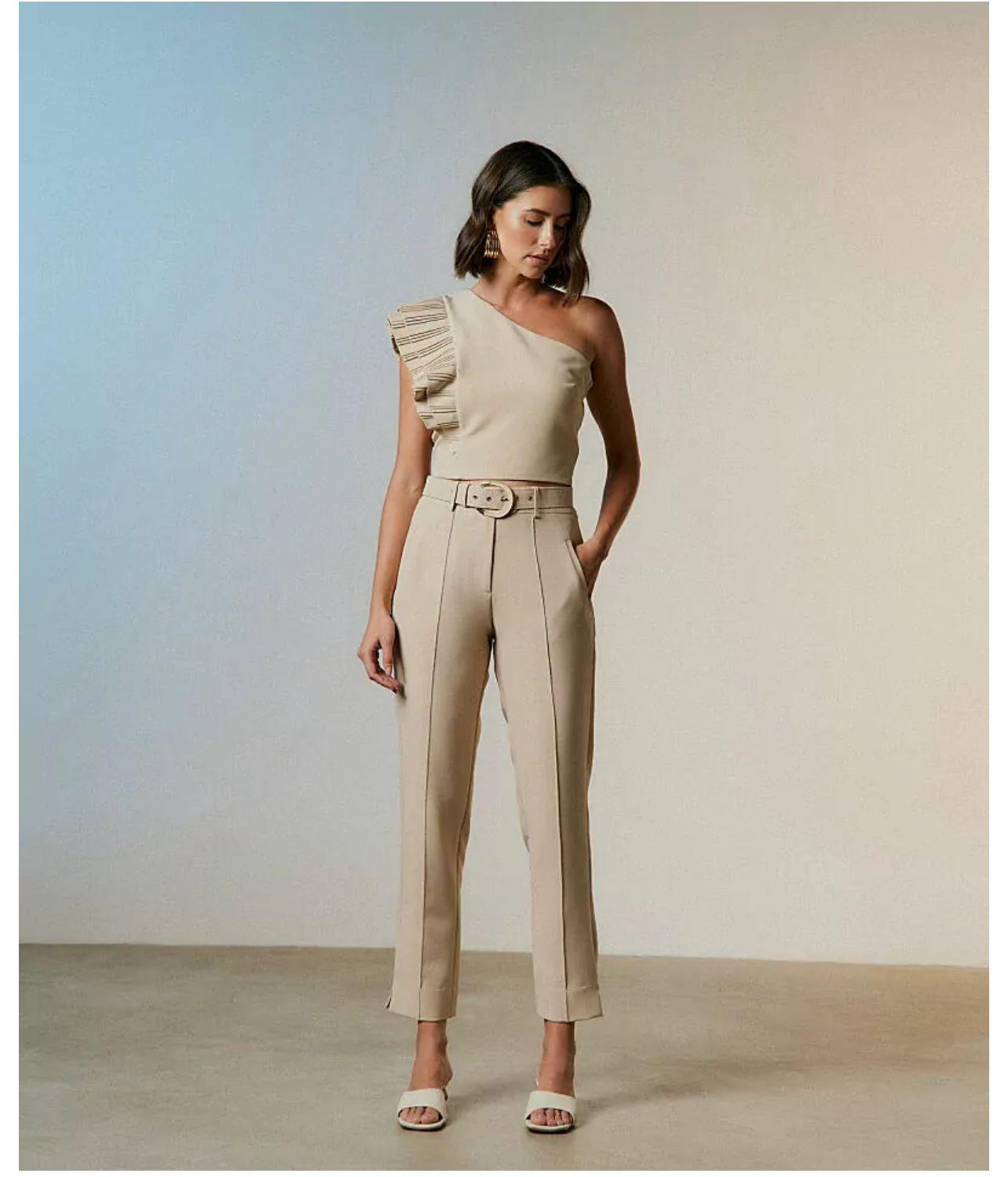 Set Karmani Tailor Cropped Pants w Belt