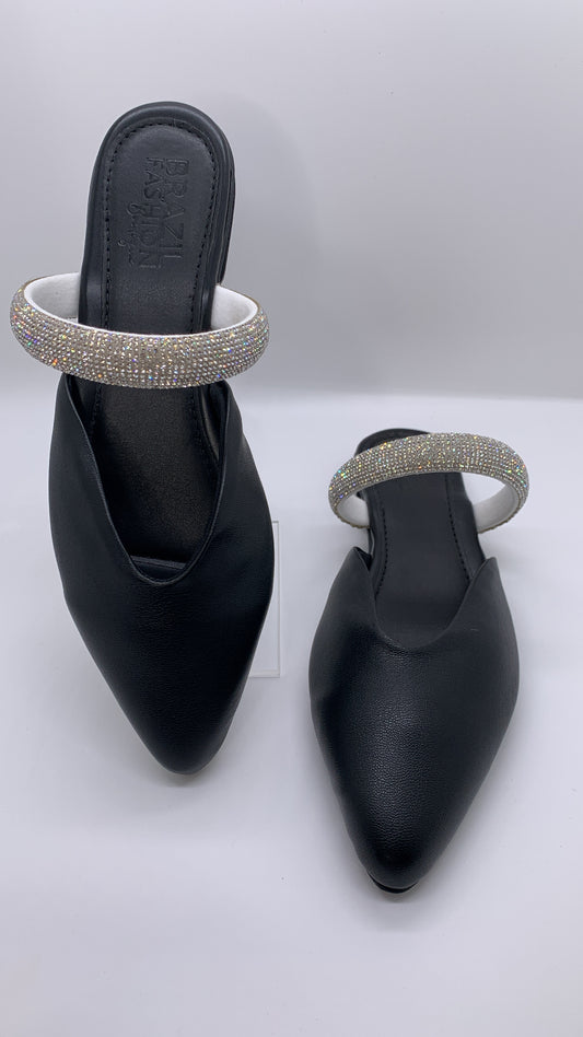 Bfb Shoes - Mule Strap Strass Black