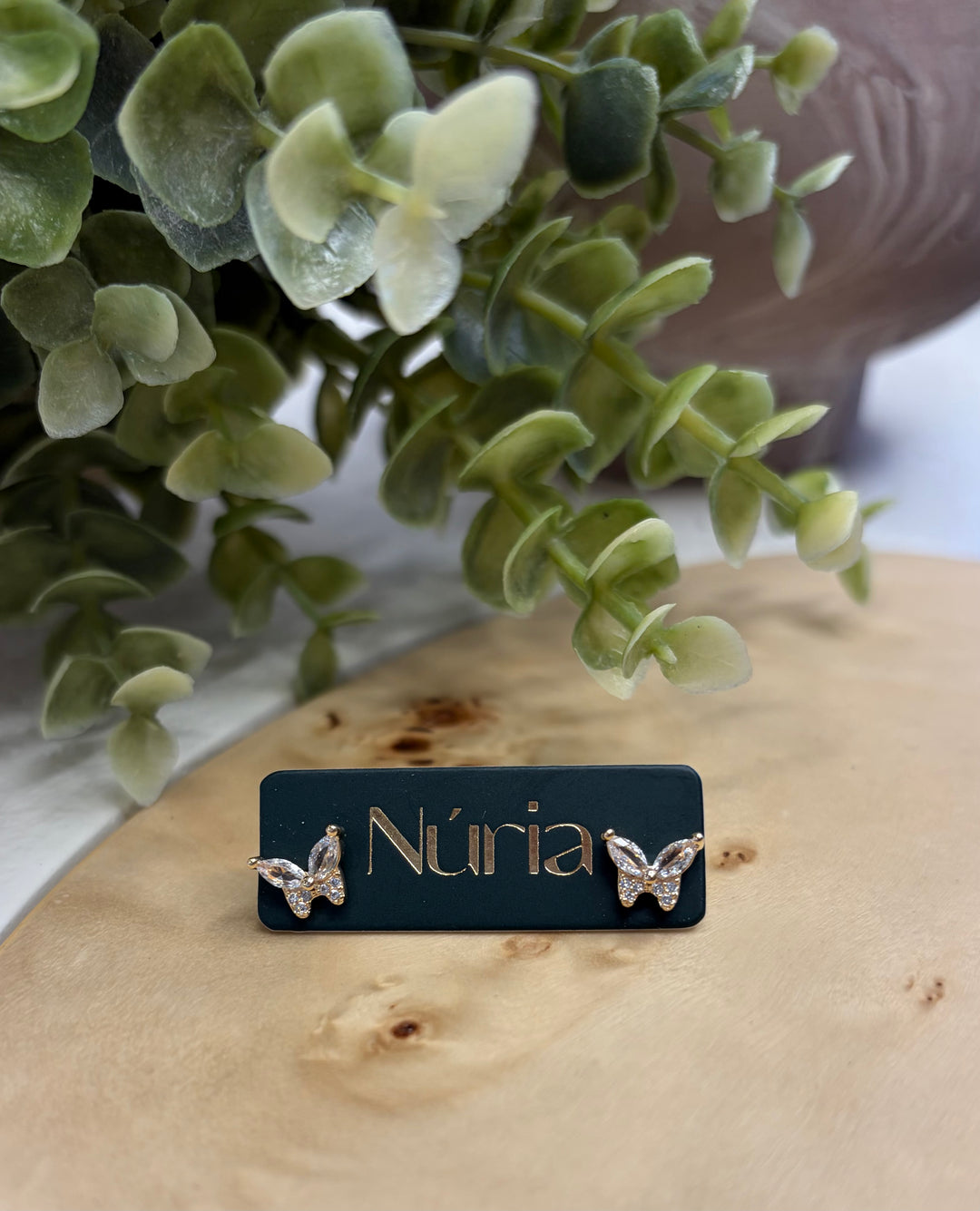 Nuria - Butterfly Stud