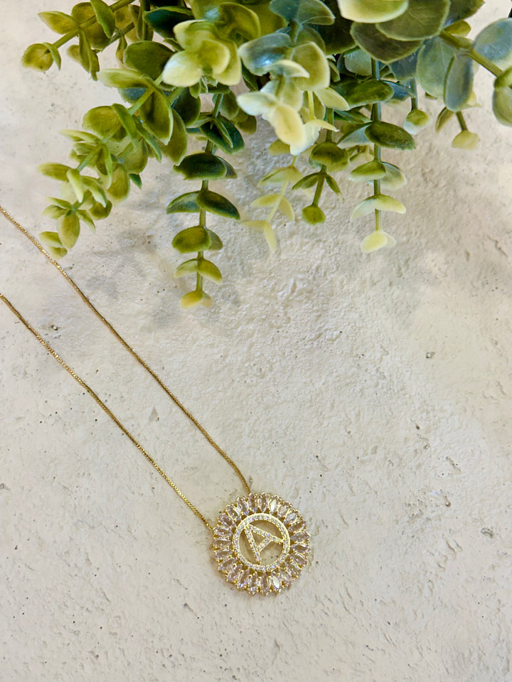Bfb Jewelry - Mandala Letter Semi-Jewel Necklace