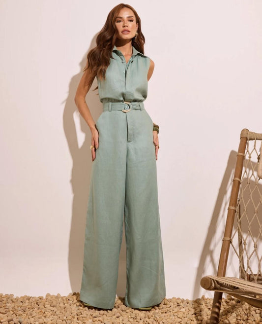 Contra Sensura - Debbie Linen Jumpsuit